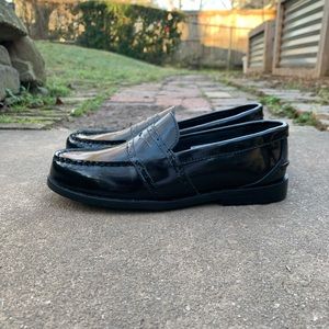 Polo Ralph Lauren boys black loafers 4.5Y NEW
